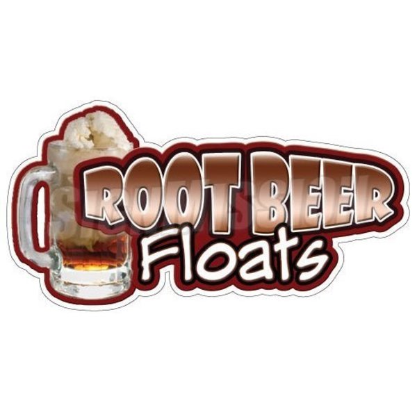 Signmission Safety Sign, 1.5 in Height, Vinyl, 48 in Length, Rootbeer Floats D-DC-48-Rootbeer Floats